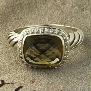 David Yurman Smoky Topaz and diamond ring 💍